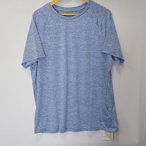 Short Sleeve Quick Dry Work-Out T-shirt Blue